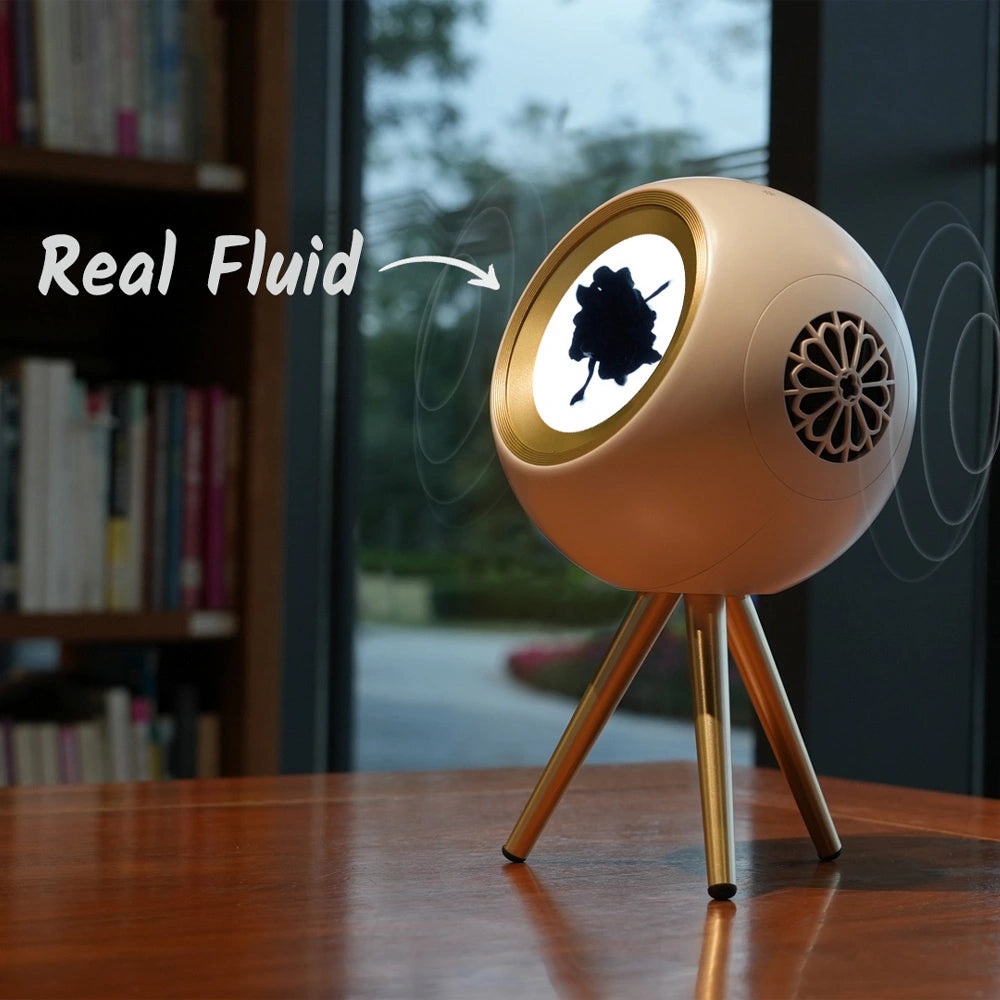 Glow-in-Motion Bluetooth Speaker — Visual Liquid Dance Audio