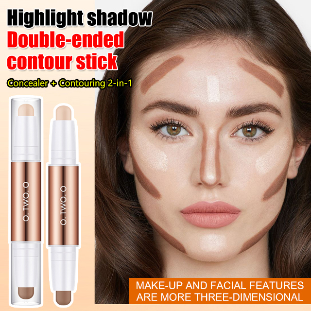 Clavicle Shadow Pen, Face 3D Highlighter Double-Ended Contouring Stick