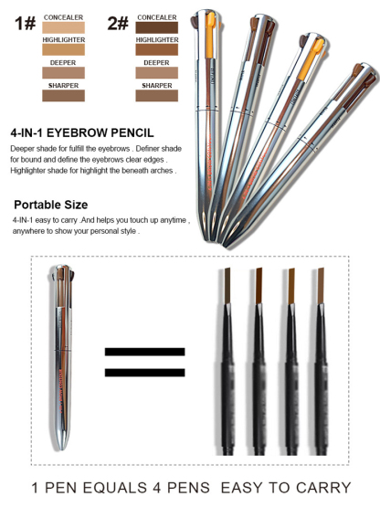 Upgraded Multi-function 4-in-1 Makeup Pen