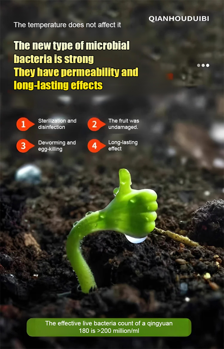 A bottle diluted with 1000 jin of water: Plant and fruit tree orchard cleaning agent.