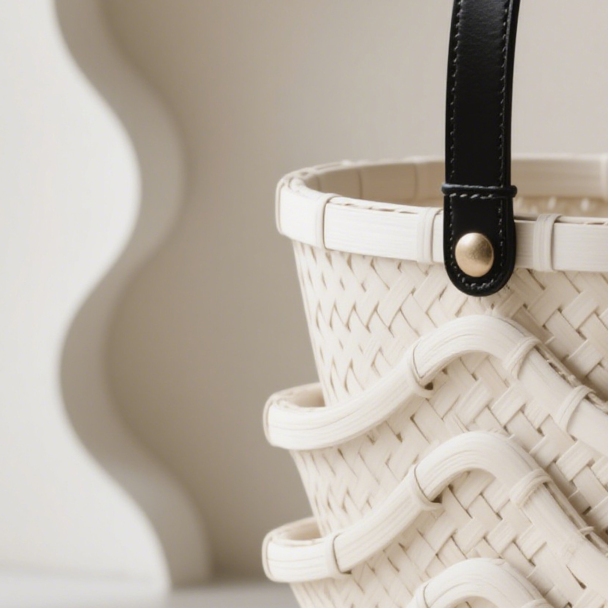 手提收納籃輕巧攜帶設計