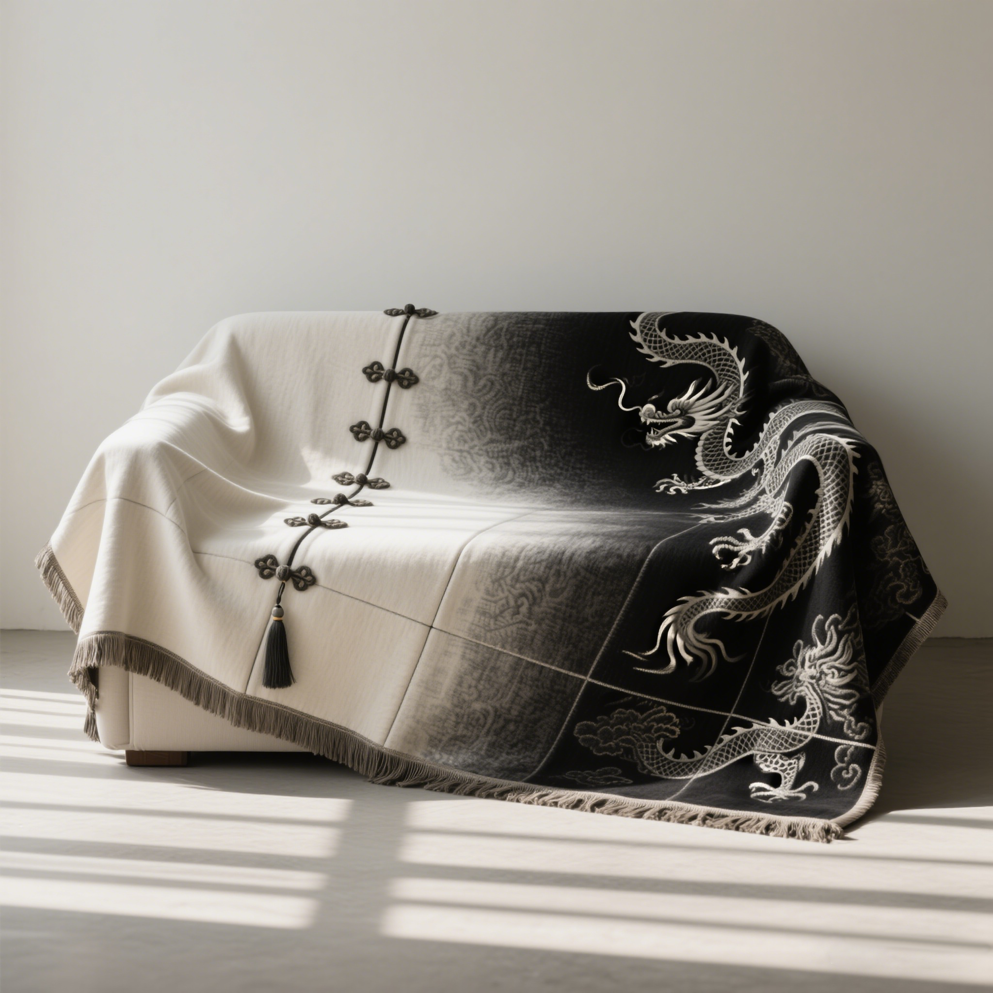 防塵保護沙發毯－龍紋矩形款