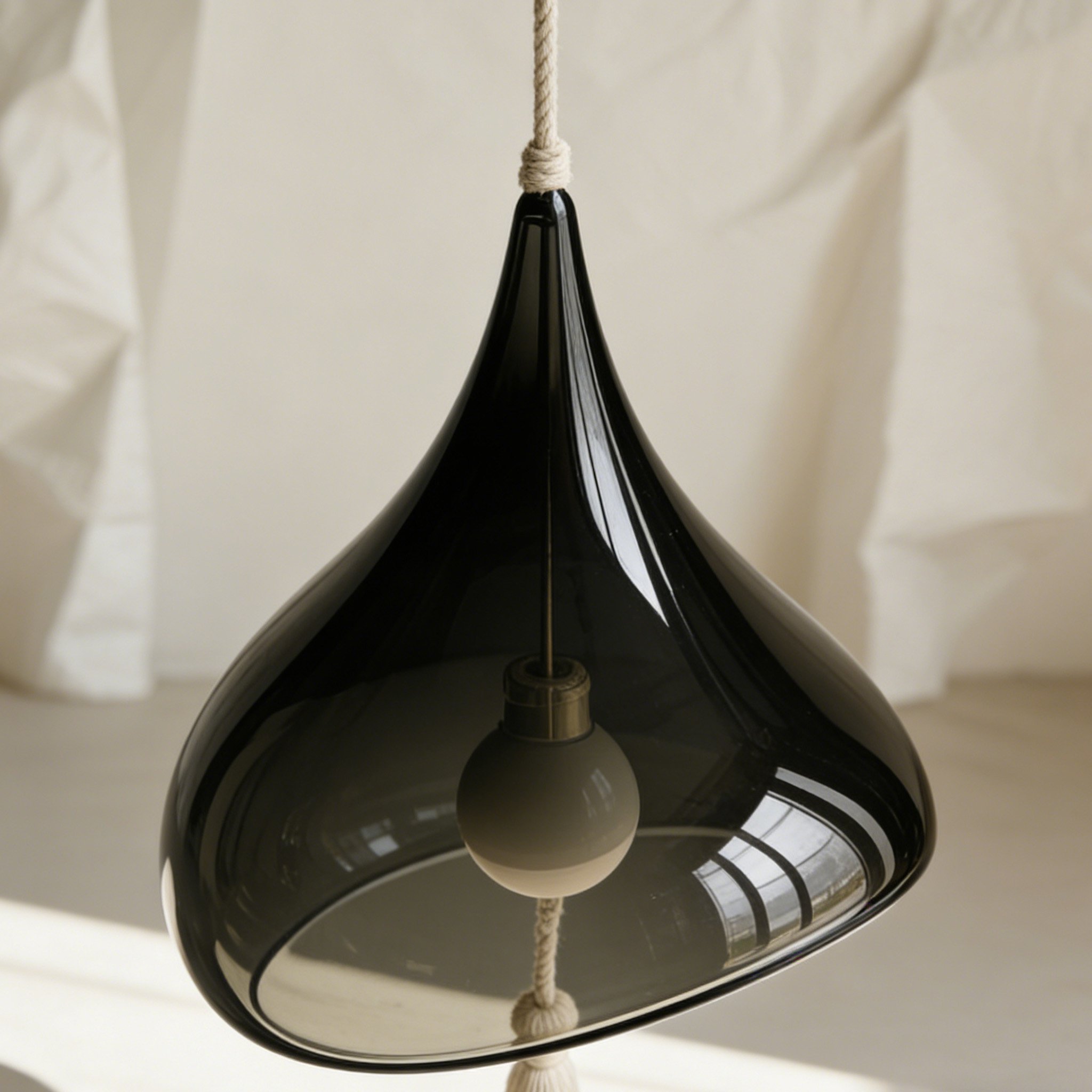 餐廳搭配水滴吊燈營造溫馨氛圍