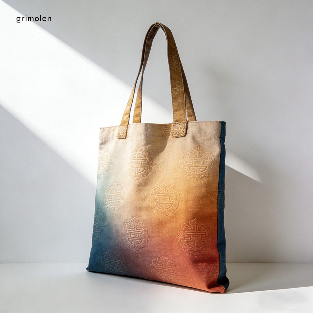 復古壓花帆布袋三件組經典設計