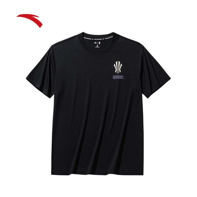 ANTA Unisex Kyrie Irving Short Sleeves Tee 1725C1111-4 -Black