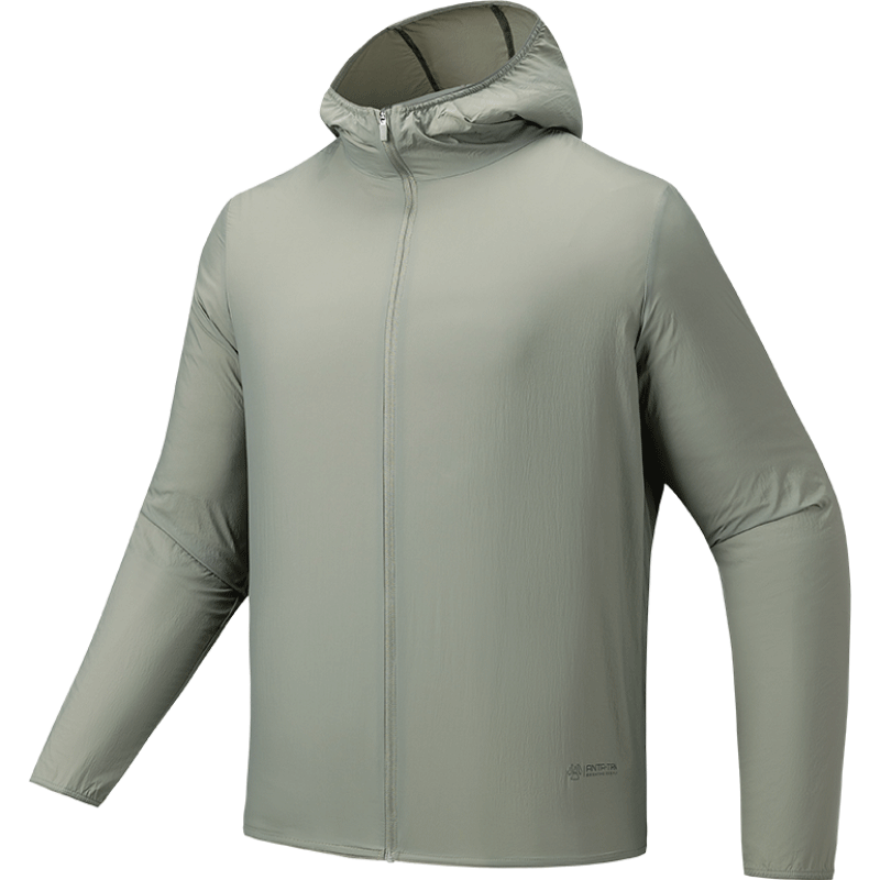 ANTA Men Woven Sunscreen Jacket A-UV PROTECT 9525B7607-4 -Calyx Gray (Jaket UV Lelaki)