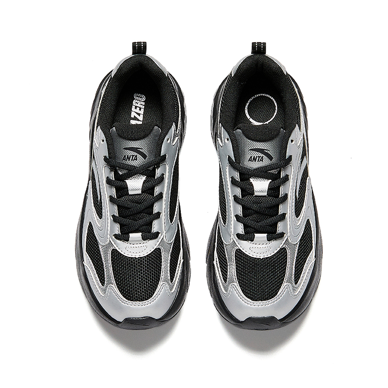 ANTA Women Vintage Casual Shoes 1225D8893-4 - Black Silver (Kasut Kasual Perempuan)