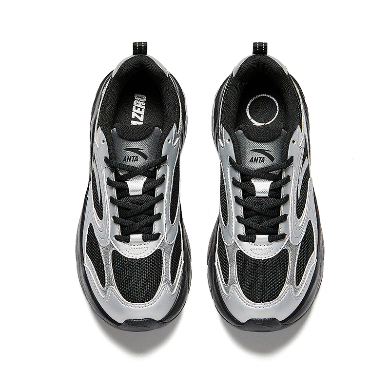 ANTA Women Vintage Casual Shoes 1225D8893-4 - Black Silver (Kasut Kasual Perempuan)