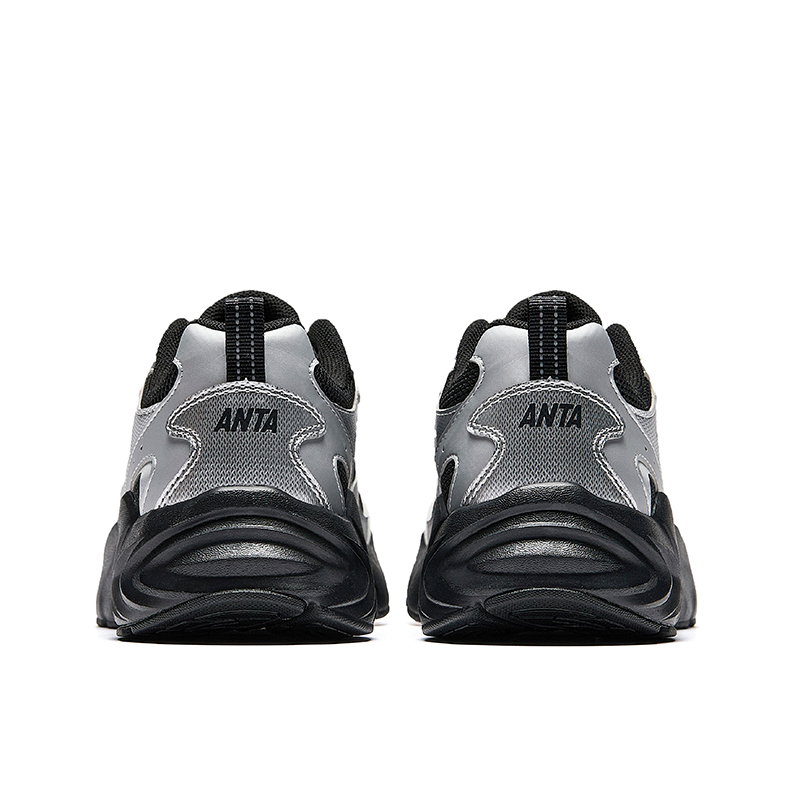 ANTA Women Vintage Casual Shoes 1225D8893-4 - Black Silver (Kasut Kasual Perempuan)