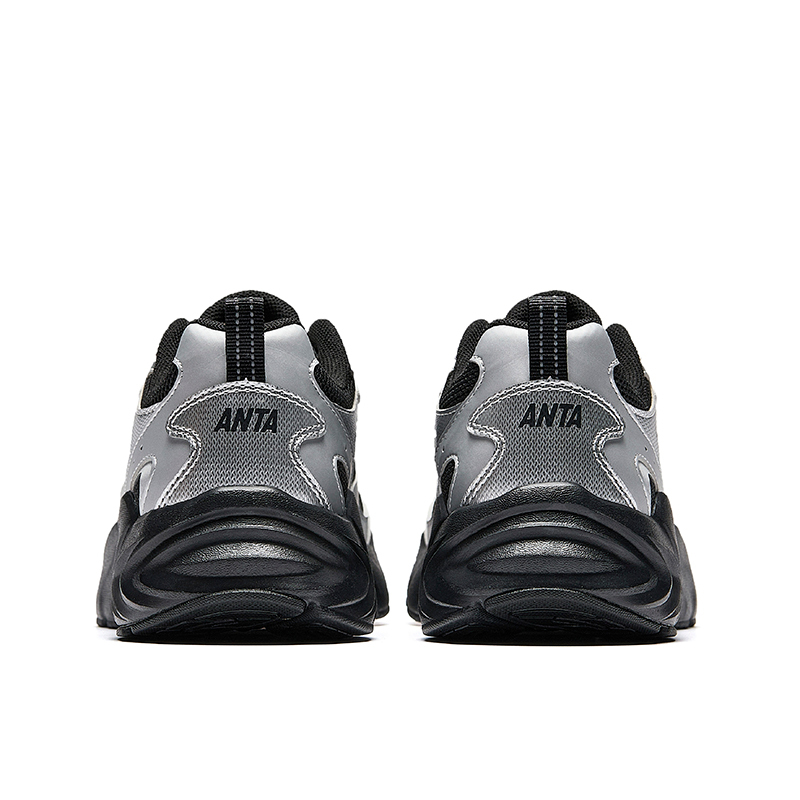 ANTA Women Vintage Casual Shoes 1225D8893-4 - Black Silver (Kasut Kasual Perempuan)