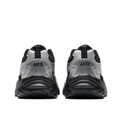 ANTA Women Vintage Casual Shoes 1225D8893-4 - Black Silver (Kasut Kasual Perempuan)