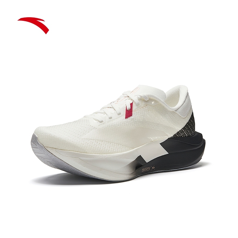 ANTA Men C202 7 Carbon Plate Full Marathon Running Shoes 1126B5575R-1 White/Black [3H30-4H30]