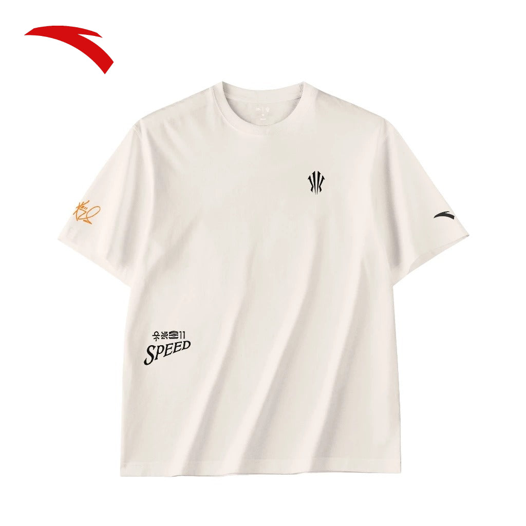 ANTA Men Kyrie Irving Short Sleeve Tee 1724D1103-1 -WHITE (Baju