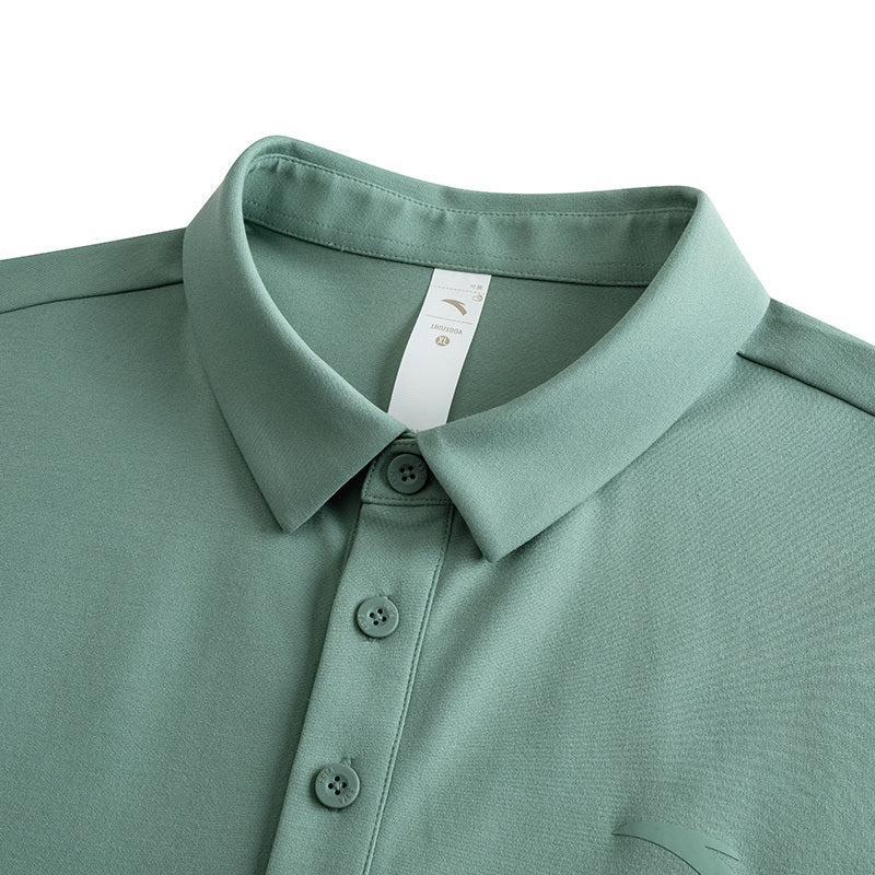 ANTA Men CrossTraining Short Polo Tee 152527186U-6 -Green (Baju Polo Sukan Lelaki)