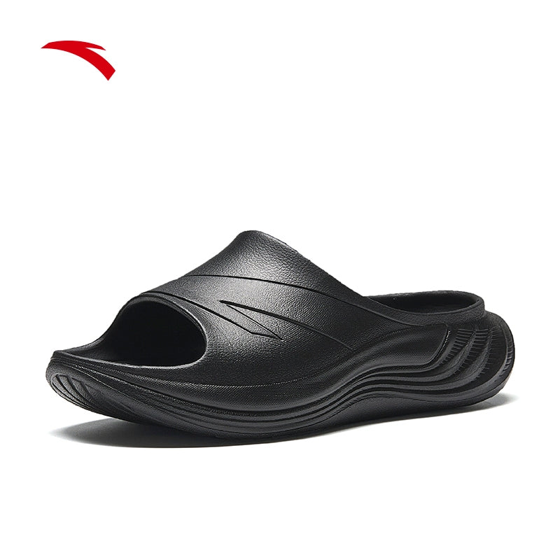 ANTA Men Basic Slippers Slippers 1125C8528-1 -Black (Selipar Lelaki)