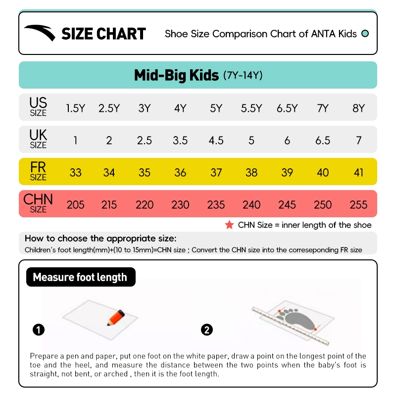 ANTA Unisex PG 7 Big Kids Running Shoes 3325C5527S
