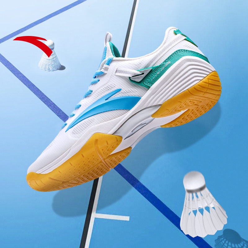 ANTA Men Badminton Shoes Stable Anti-skid Breathable Table Tennis Shoes 9124F4401