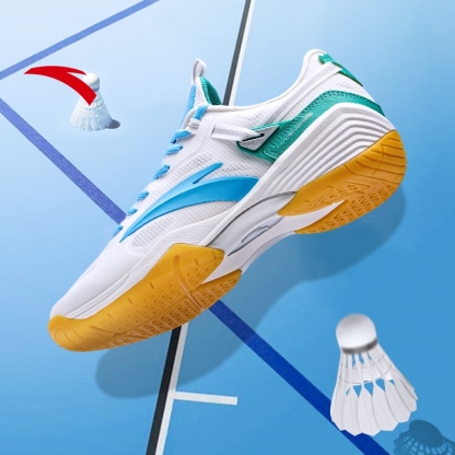 ANTA Men Badminton Shoes Stable Anti-skid Breathable Table Tennis Shoes 9124F4401