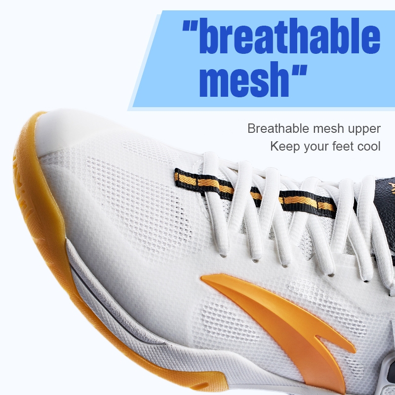ANTA Men Badminton Shoes Stable Anti-skid Breathable Table Tennis Shoes 9124F4401