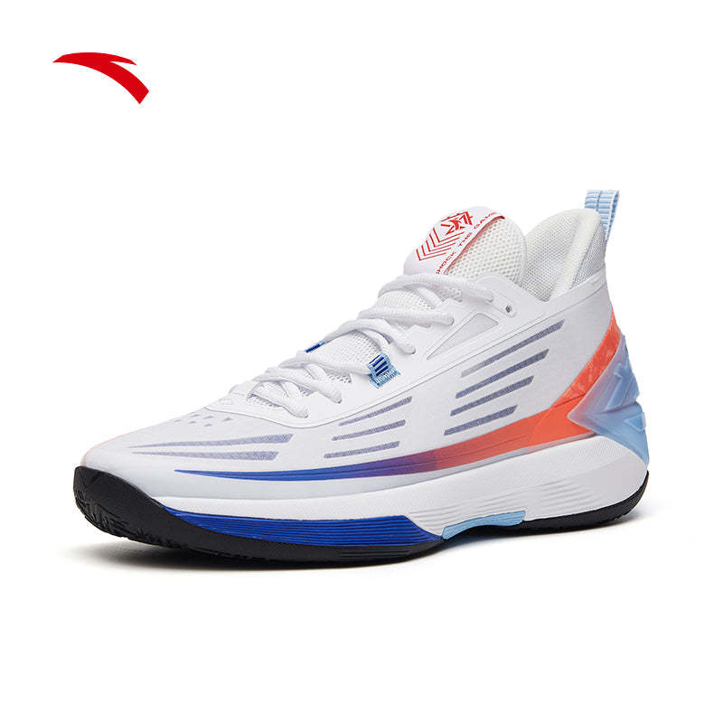ATTACK5 Men White/Red Basketball Shoes