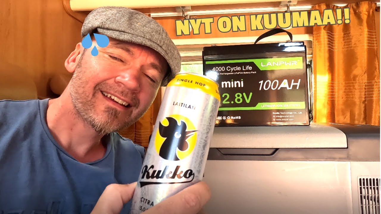 LANPWR 12V 100Ah Mini Bluetooth LiFePO4 Lithium Battery