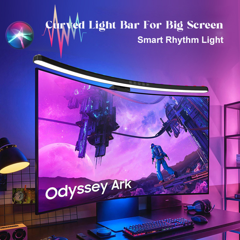 Music Rhythm Desktop Monitor Light Bar for Big Screen