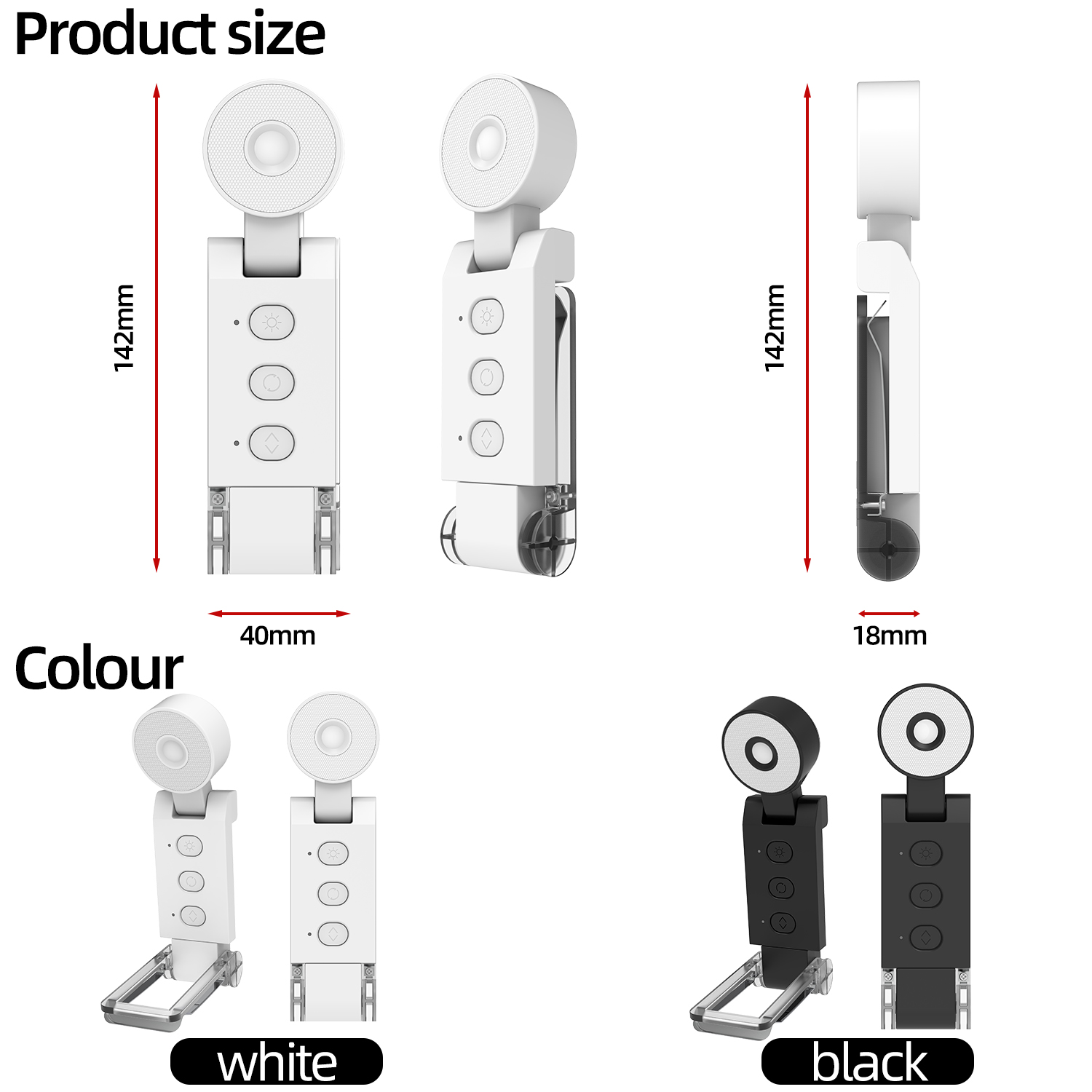 Functional Portable Eyecare Book Clip Light