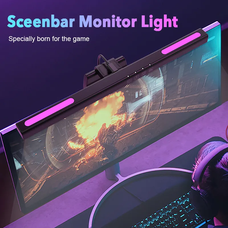 Eye Caring Space Saving Computer Monitor Light Bar