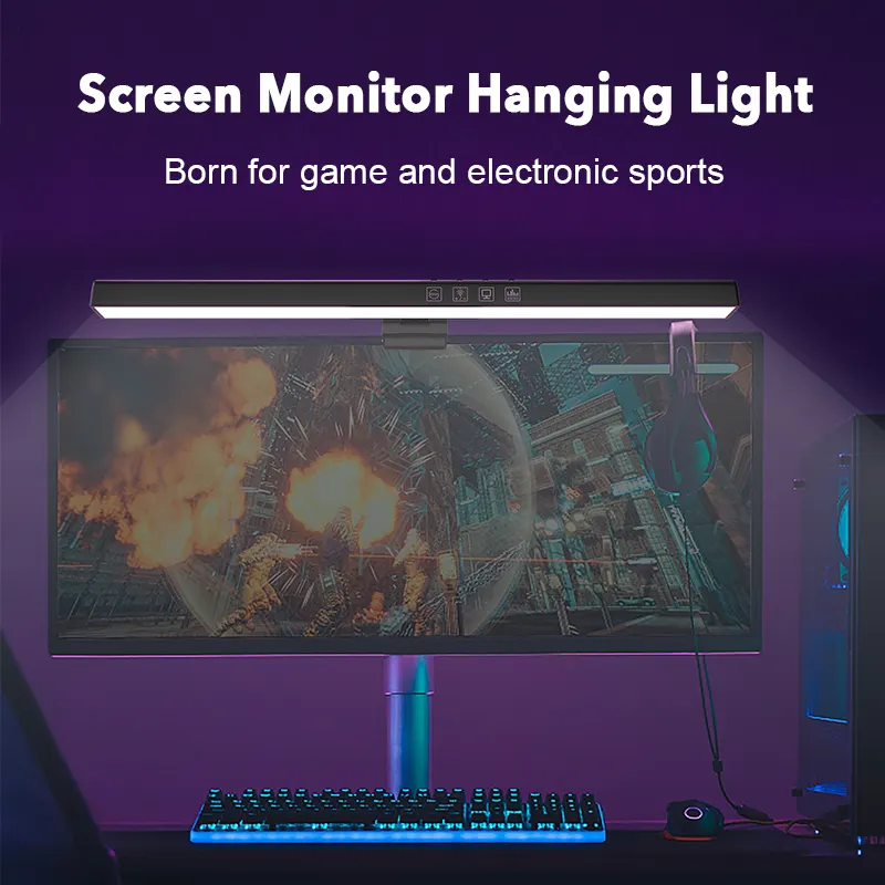Eye Caring Space Saving Computer Monitor Light Bar