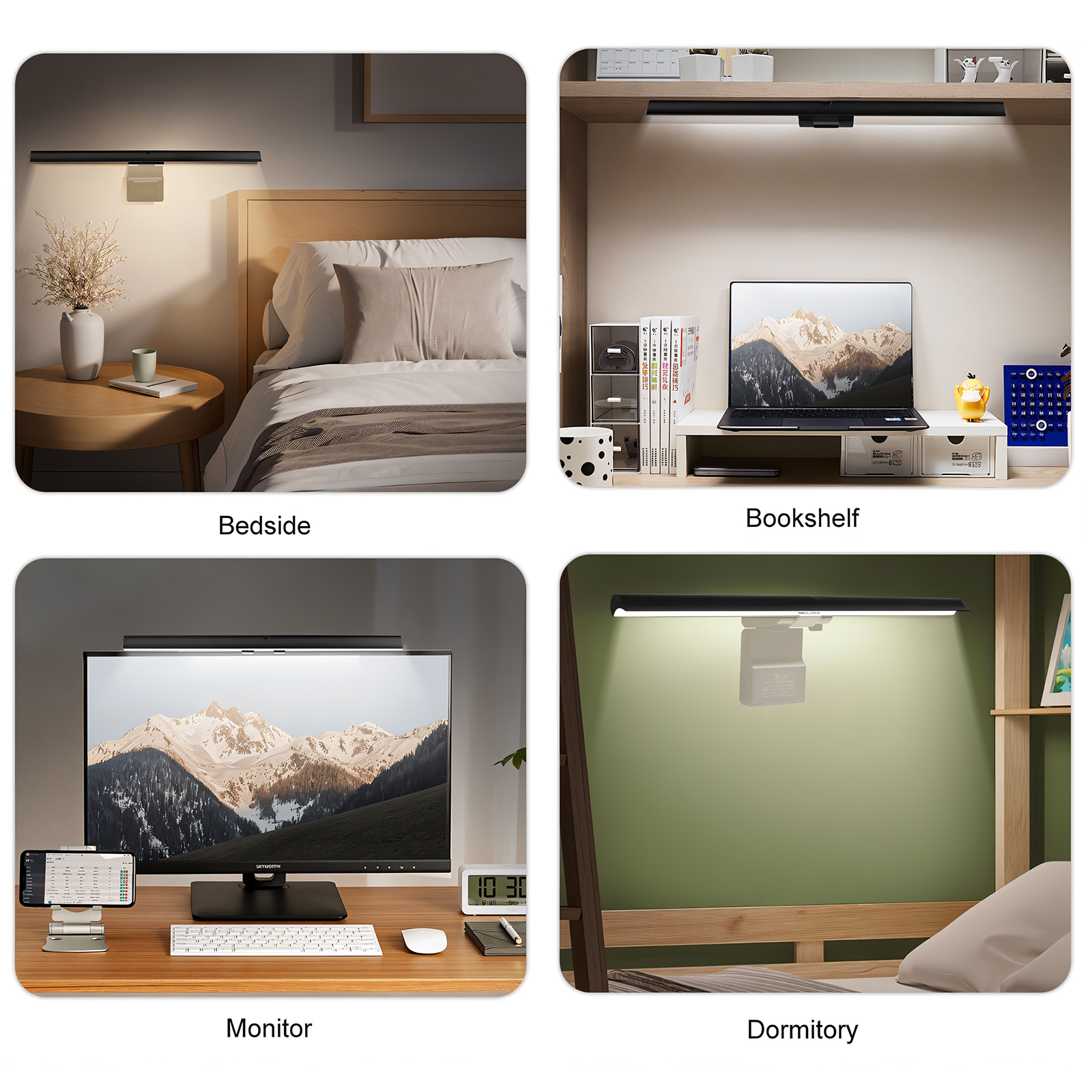 Wireless Desktop Laptop Monitor Light With Rechargeable Battery