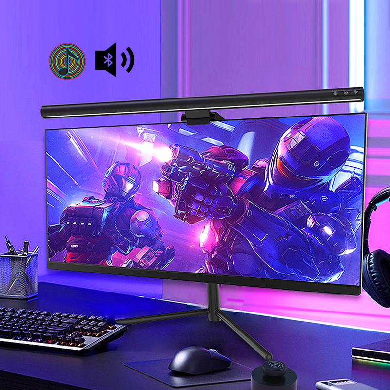 Laptop Desktop LED Monitor Light with Bluetooth Speaker