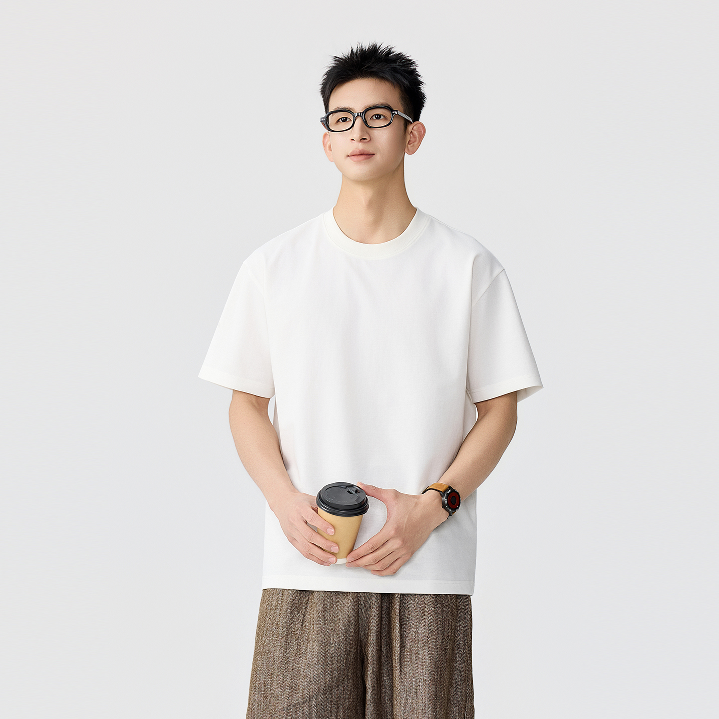 極簡版型高階質感男士T恤