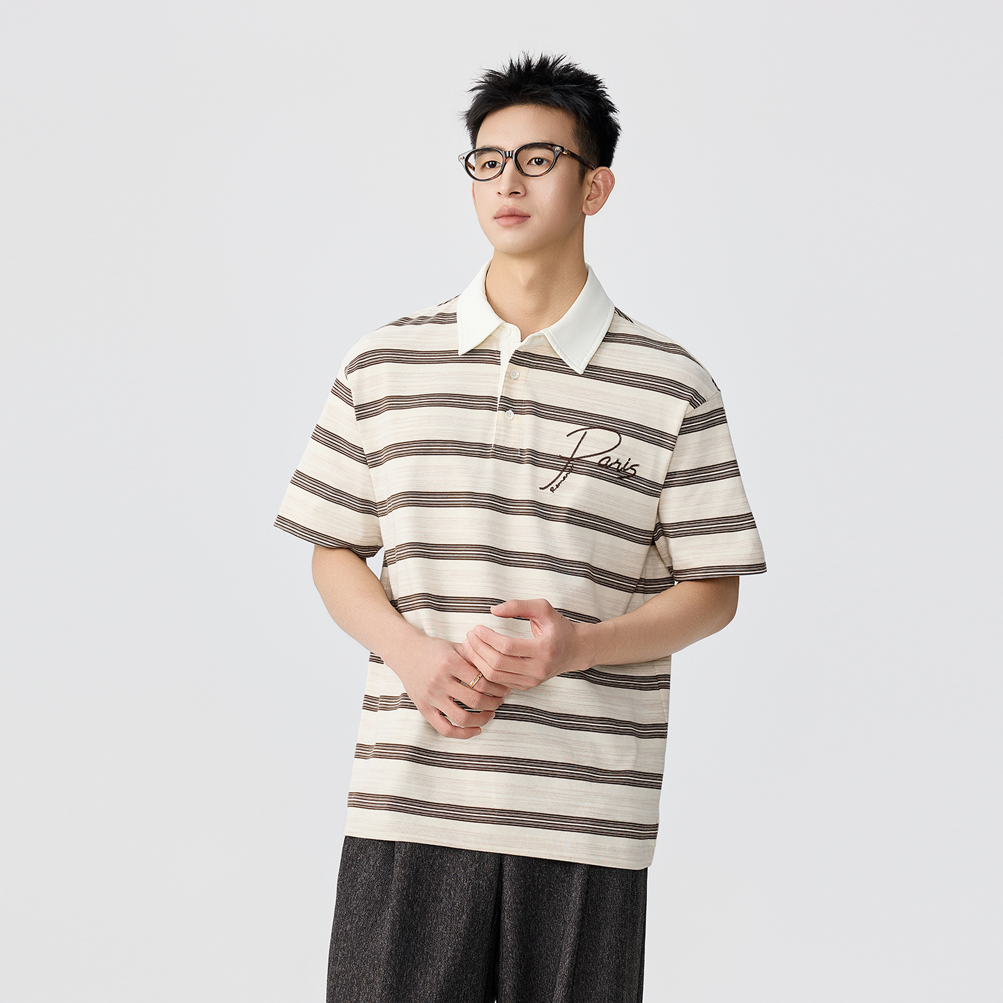 冰感透氣男士Polo衫 慵懶通勤氛圍感拉滿
