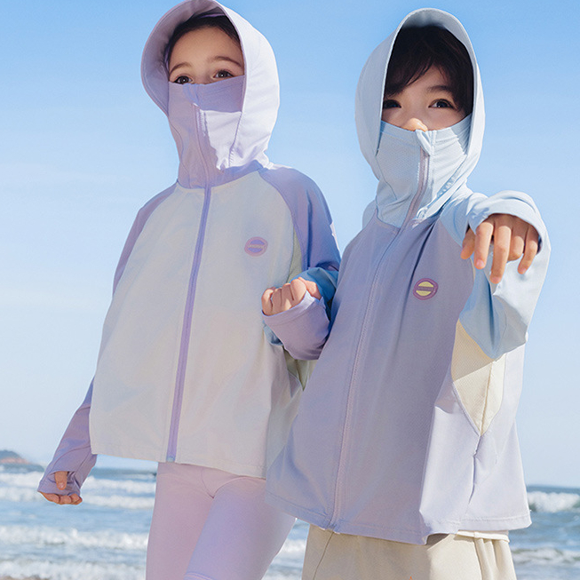 兒童防曬衣女童男孩夏季新款薄防曬服防紫外線皮膚衣