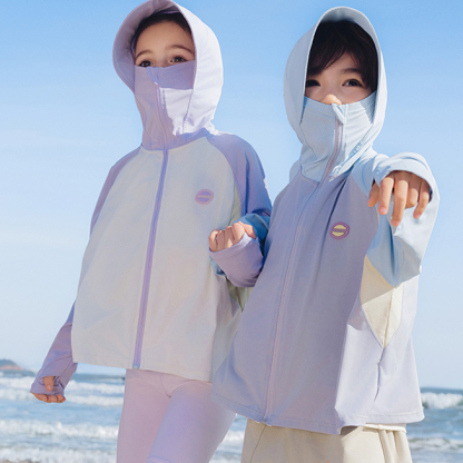 兒童防曬衣女童男孩夏季新款薄防曬服防紫外線皮膚衣