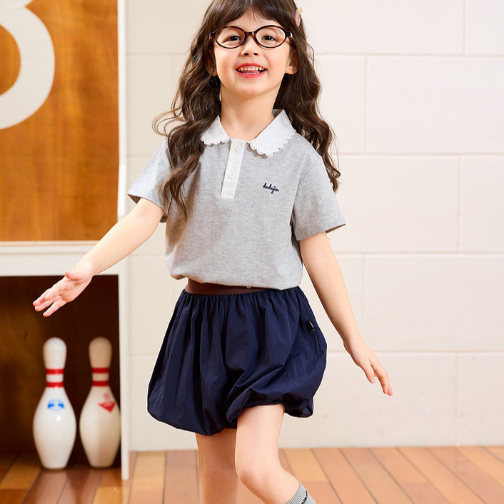 2026夏季新款女寶花苞短褲夏裝女孩衣服寶寶童裝