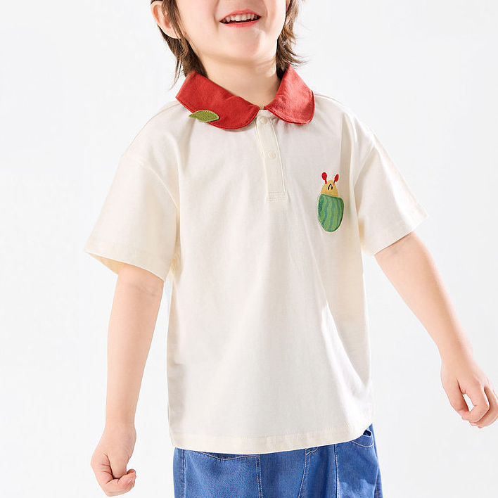 女童polo衫夏季新款女寶T恤夏裝女孩上衣兒童