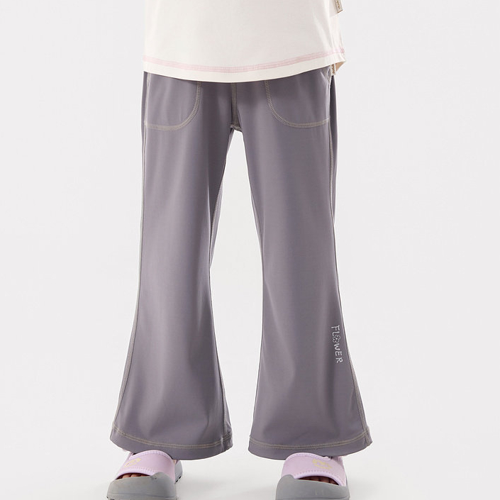 女童瑜伽褲2026夏季新款女寶喇叭褲女孩褲子夏裝運動褲