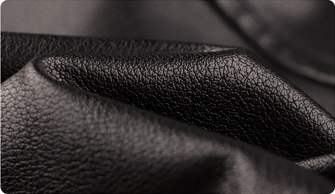 Black PU leather texture