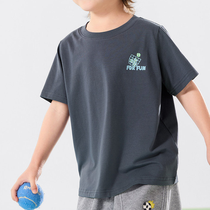 兒童短袖T恤夏季男童上衣女童夏裝衣服童裝