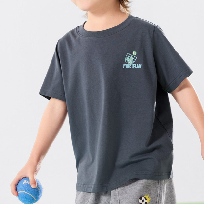 兒童短袖T恤夏季男童上衣女童夏裝衣服童裝