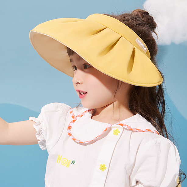 兒童軟簷夏帽女童防曬帽寶寶遮陽帽小孩大帽檐遮陽帽