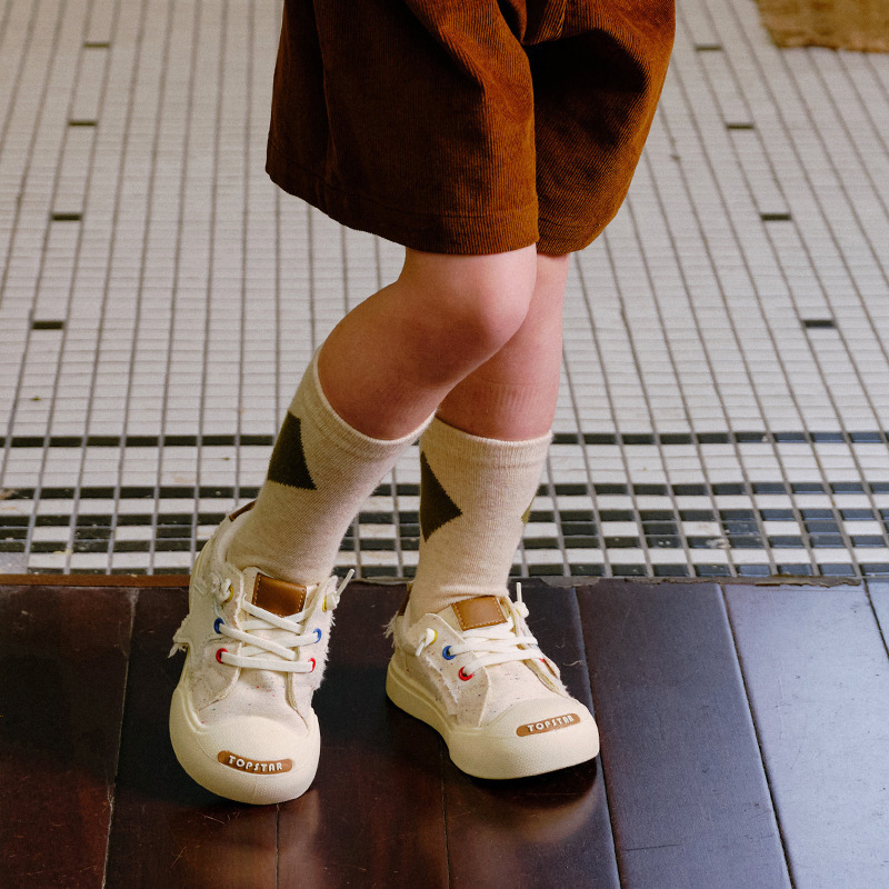 童鞋中小童儿童帆布鞋大星星软底室内鞋幼儿园入园鞋子