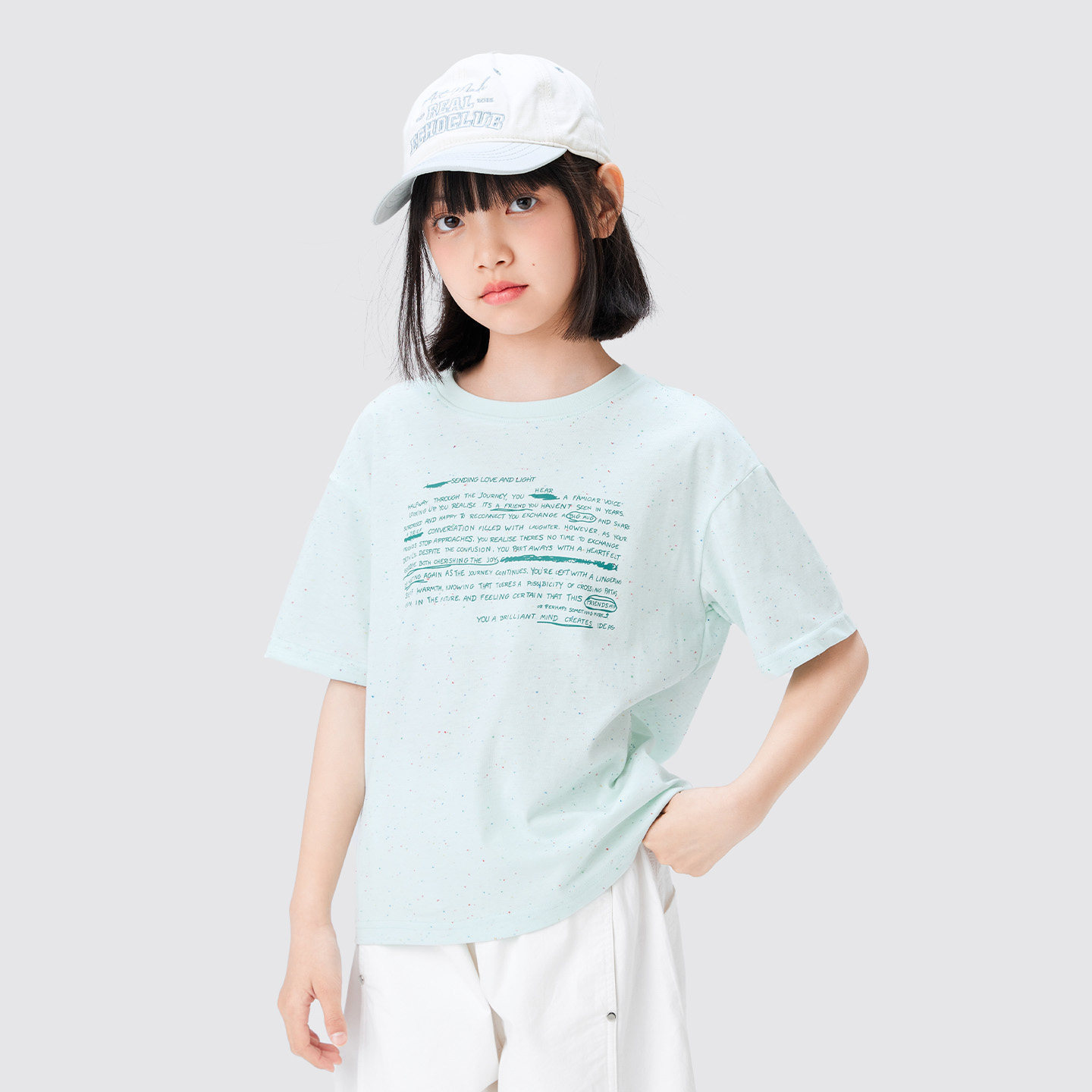 女童短袖T恤 儿童夏裝2026女孩大童彩紗中大女童t恤夏