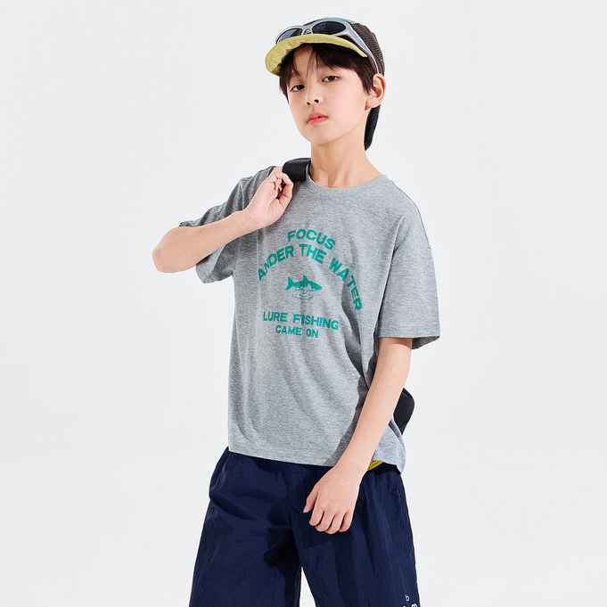 男童T恤夏季中大童短袖夏裝青少年上衣圓領兒童衣服童裝洋氣