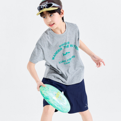 男童T恤夏季中大童短袖夏裝青少年上衣圓領兒童衣服童裝洋氣