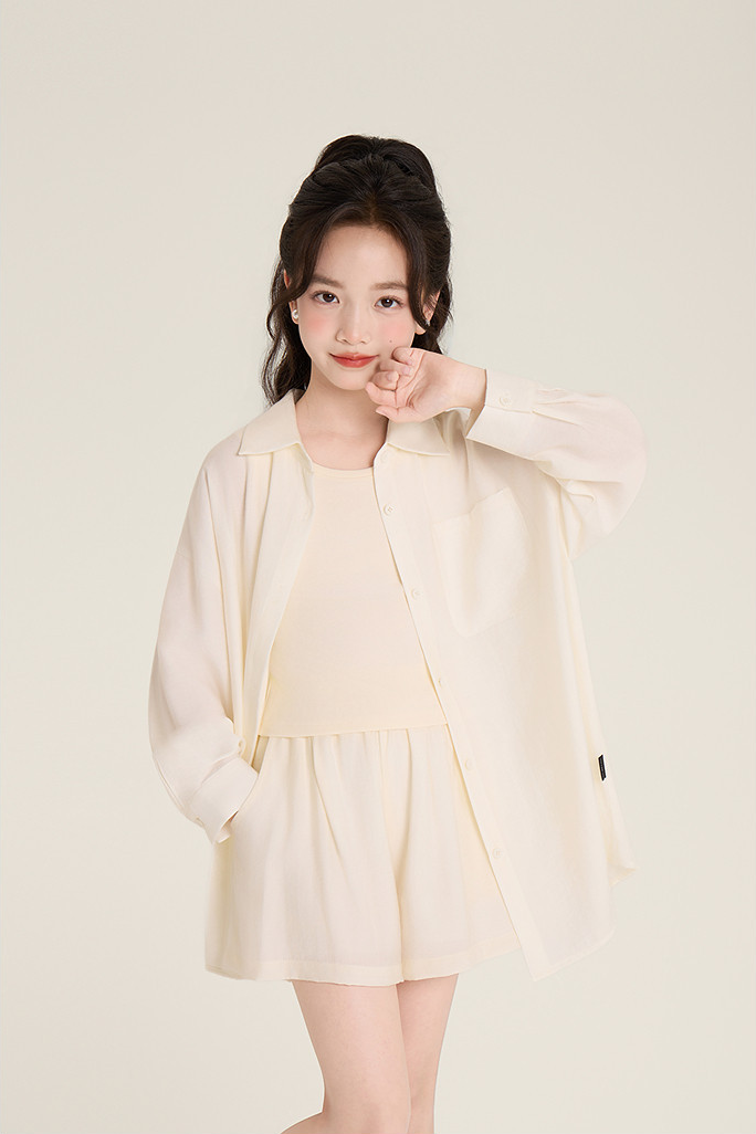 On-Model Photo of the Apricot Item