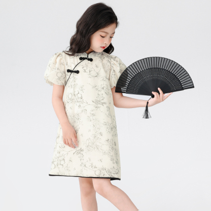 女童連衣裙兒童夏裝2026新款新中式旗袍國風絕美夏季公主裙子