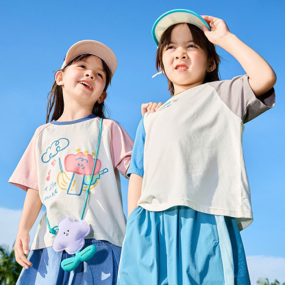 兒童T恤夏季純棉男童上衣夏裝女童衣服寶寶短袖