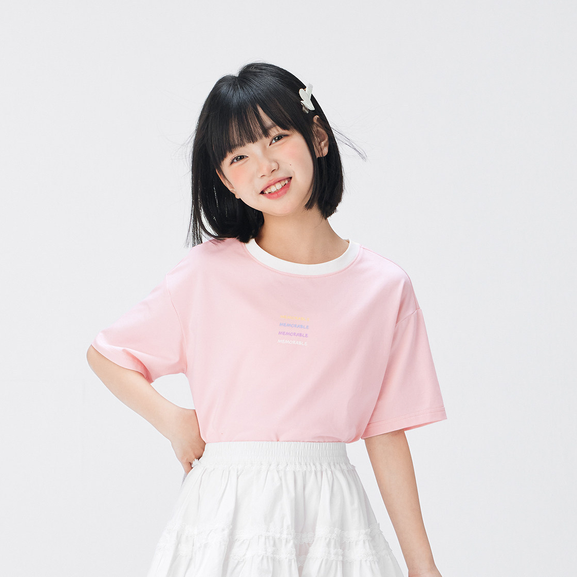 女童T恤短袖兒童夏季凉凉T2026新款女孩大童半袖上衣